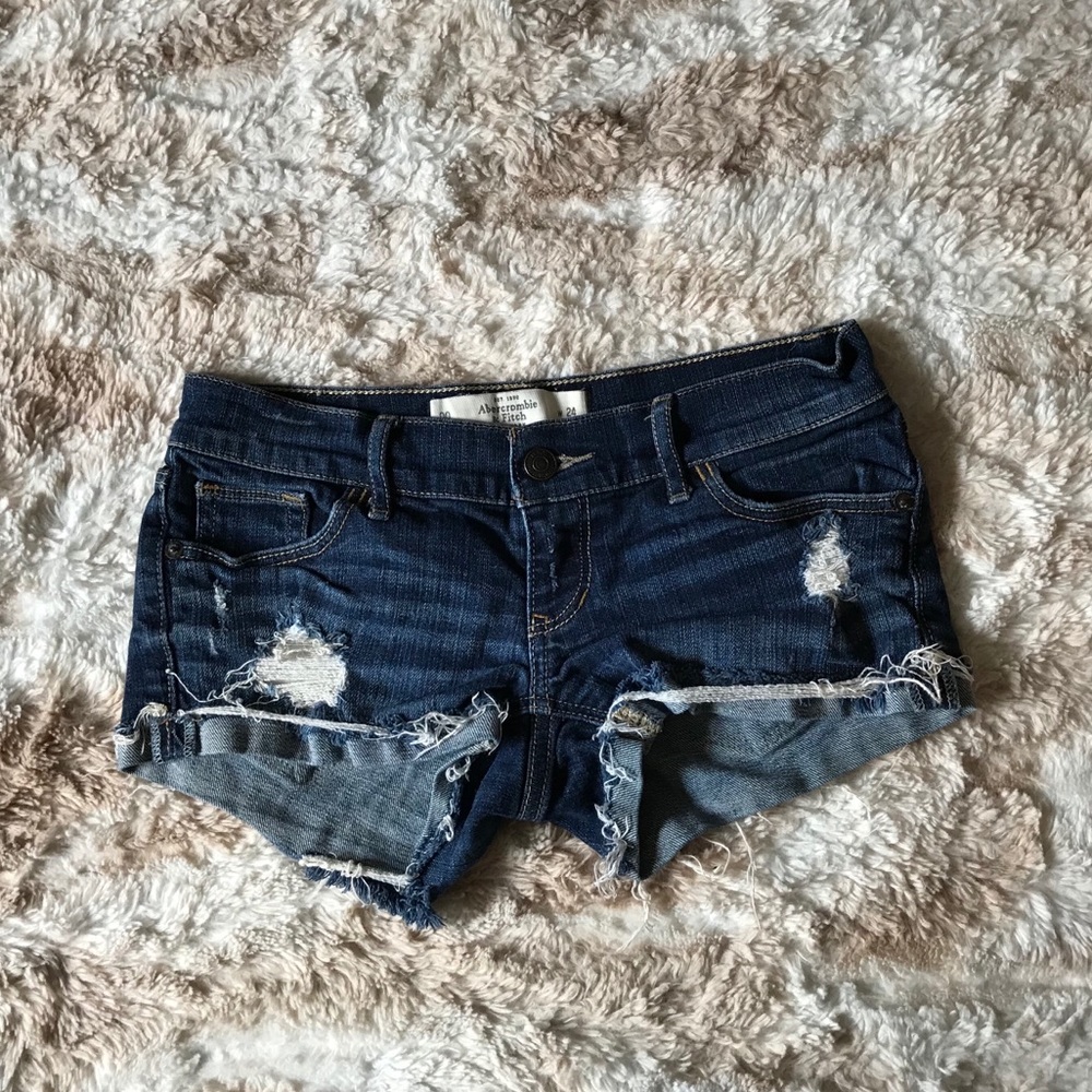 Dark jean shorts